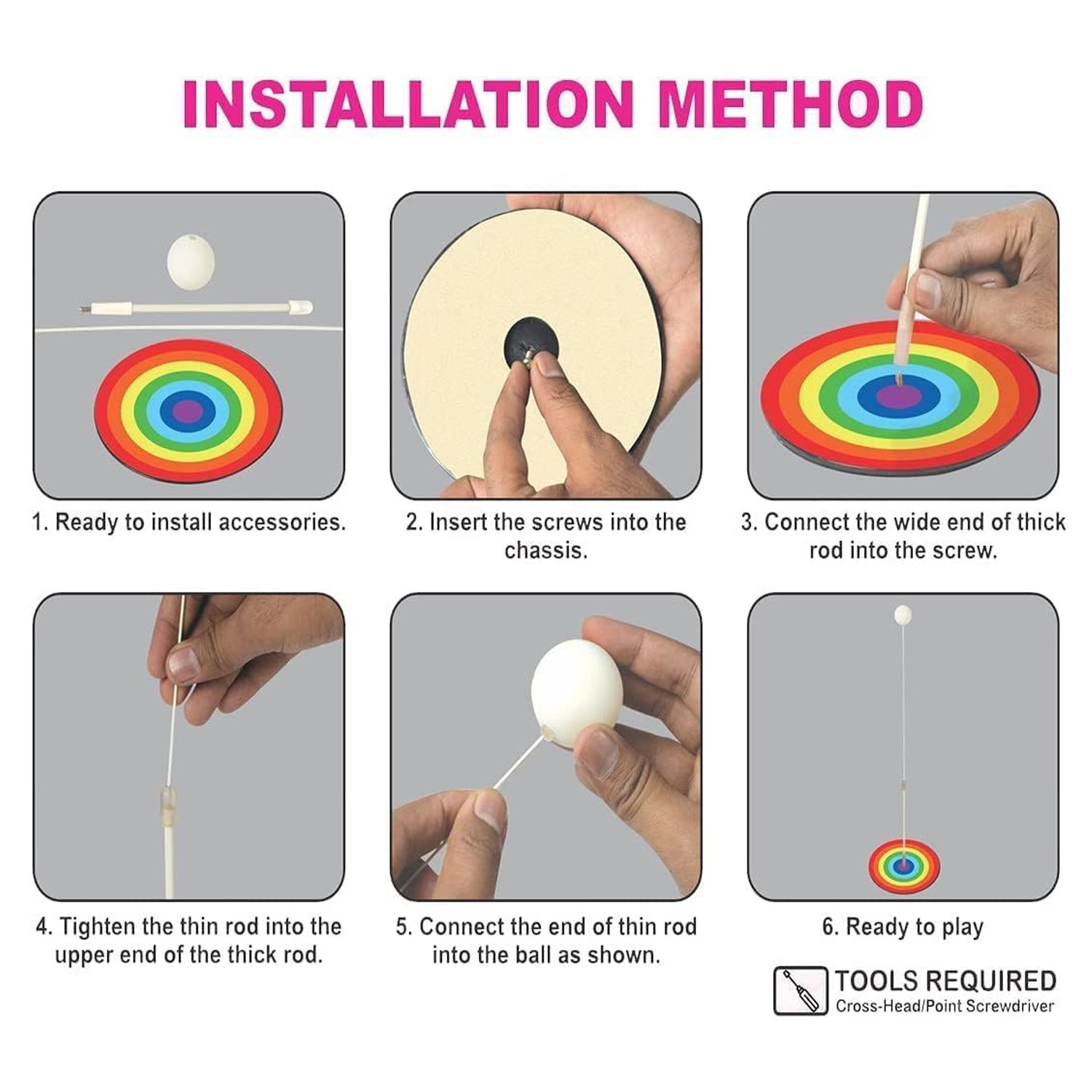 Portable Wiff Waff Rebound Table Tennis Trainer Set (1 Set) Portable Wiff Waff Rebound Table Tennis Trainer Set (1 Set)